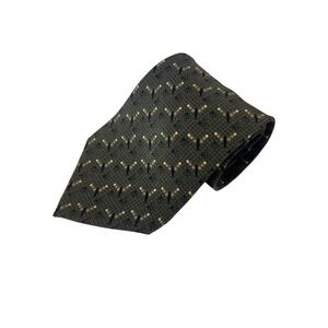 Bill Blass‎ Black Label Necktie Geometric Pattern Silk Tie Mens